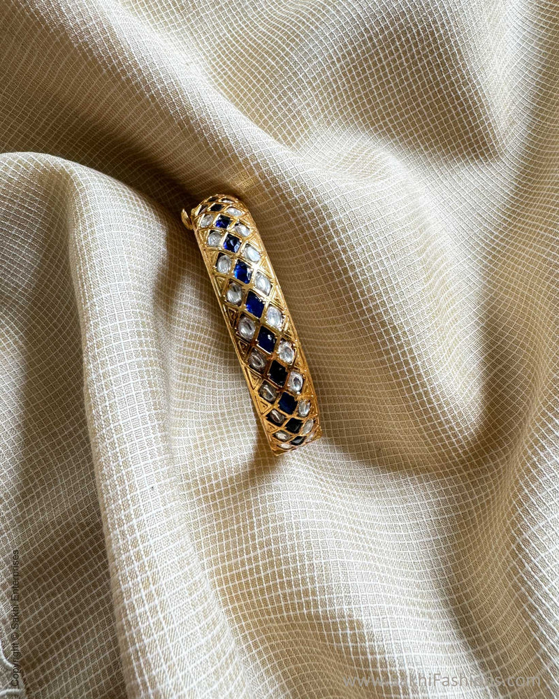 AJ-X02832 Blue Meena Bangle