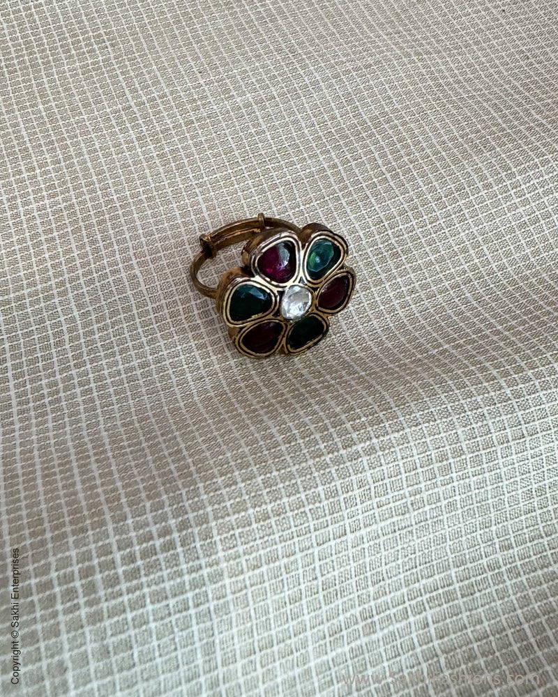 AJ-X02767 Meena Finger Ring