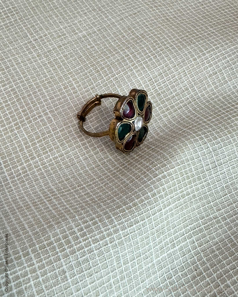 AJ-X02767 Meena Finger Ring