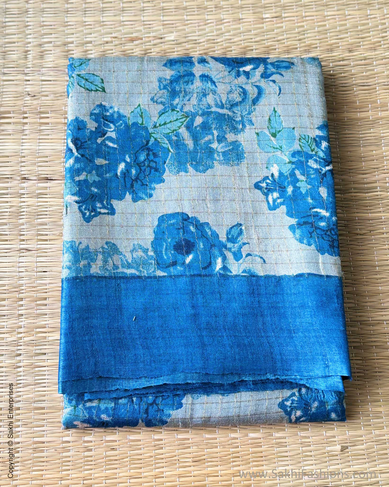 DP-X03037 Floral Tussar Sari