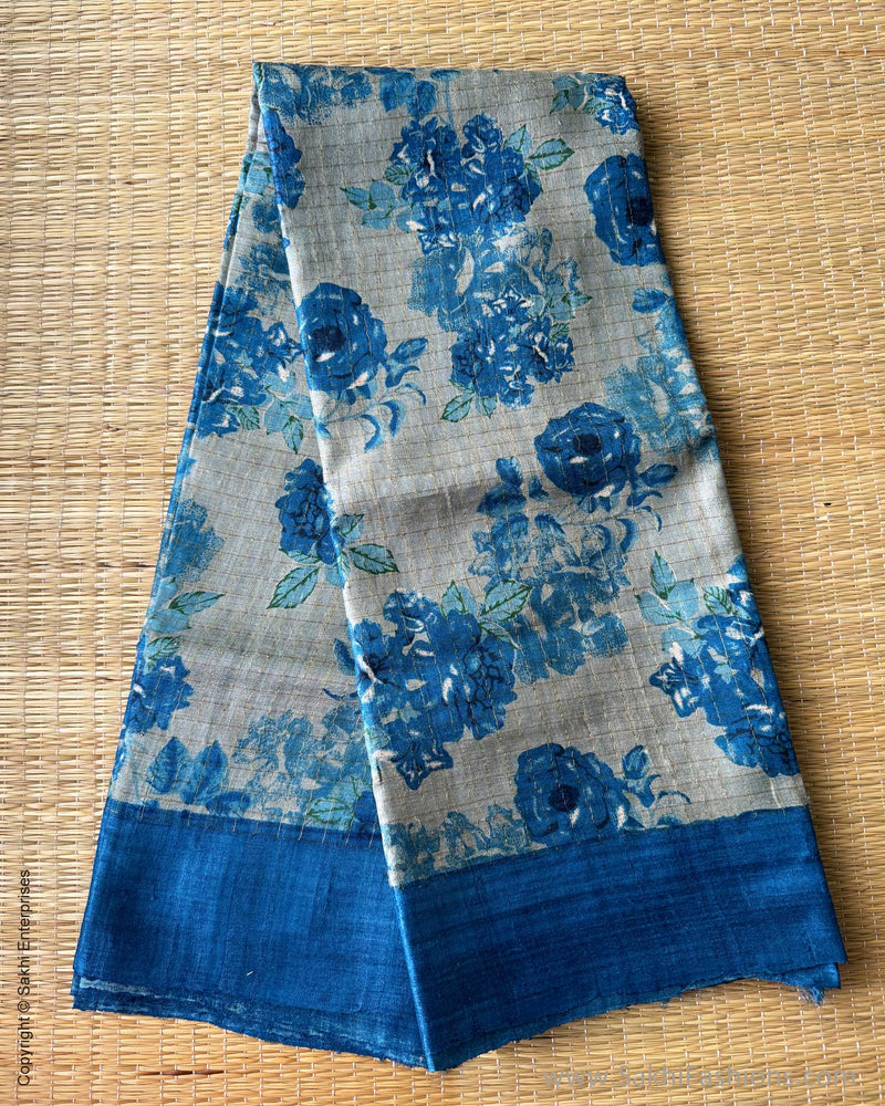 DP-X03037 Floral Tussar Sari