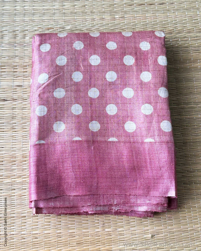 DP-X03038 Polka Kalamkari Tussar Sari