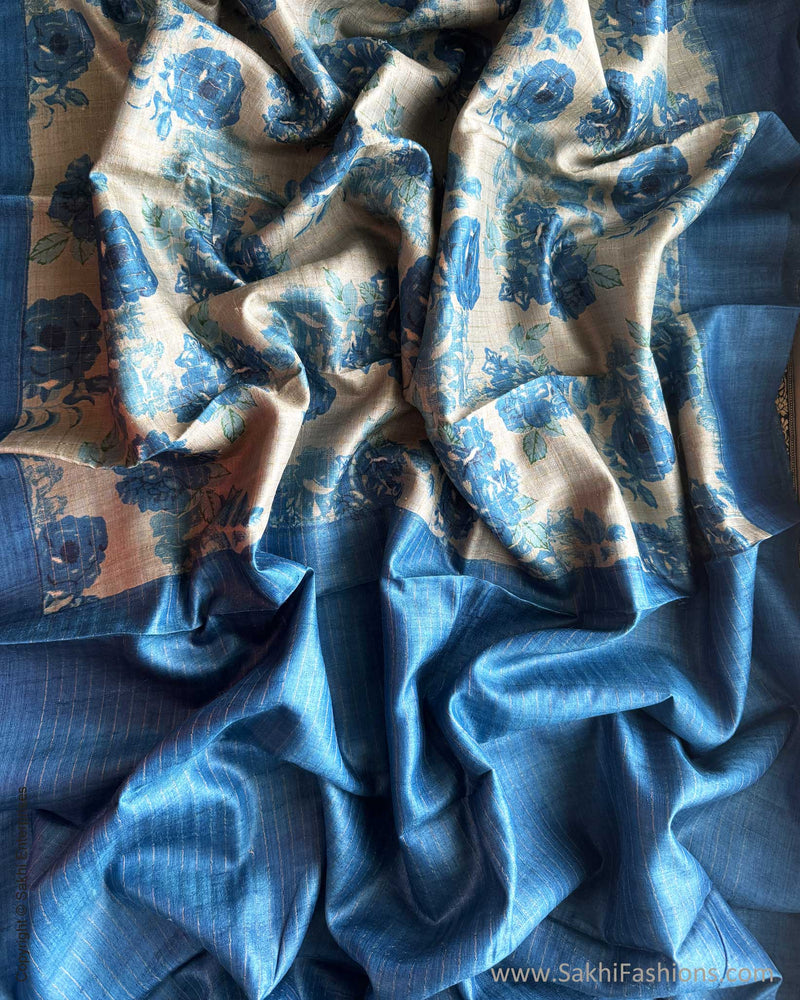 DP-X03037 Floral Tussar Sari