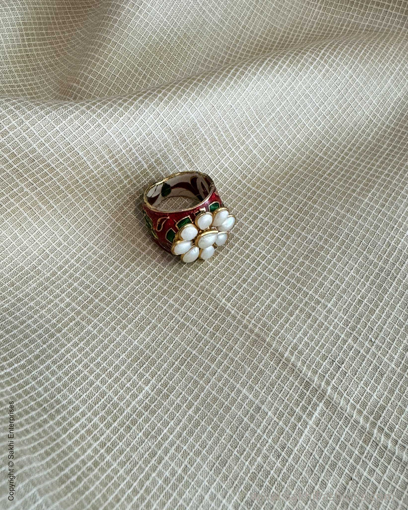 AJ-X02774 Meena Finger Ring