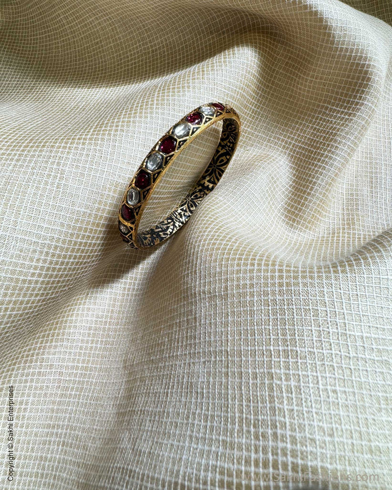 AJ-X02834 Ruby Meena Bangle