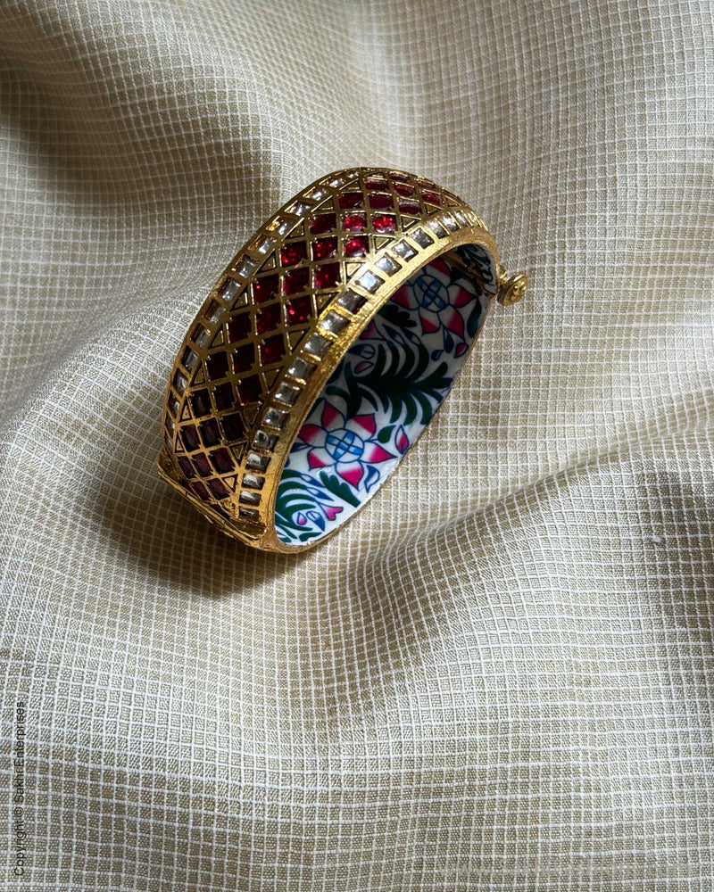 AJ-X02810 Ruby Meena Bangle