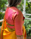 BL-W17835 Peach Kanchi RBlouse