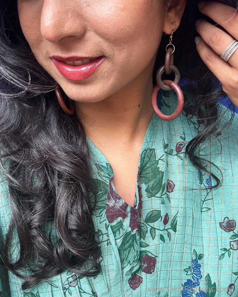 EE-V14628K Floral Kaftan Top