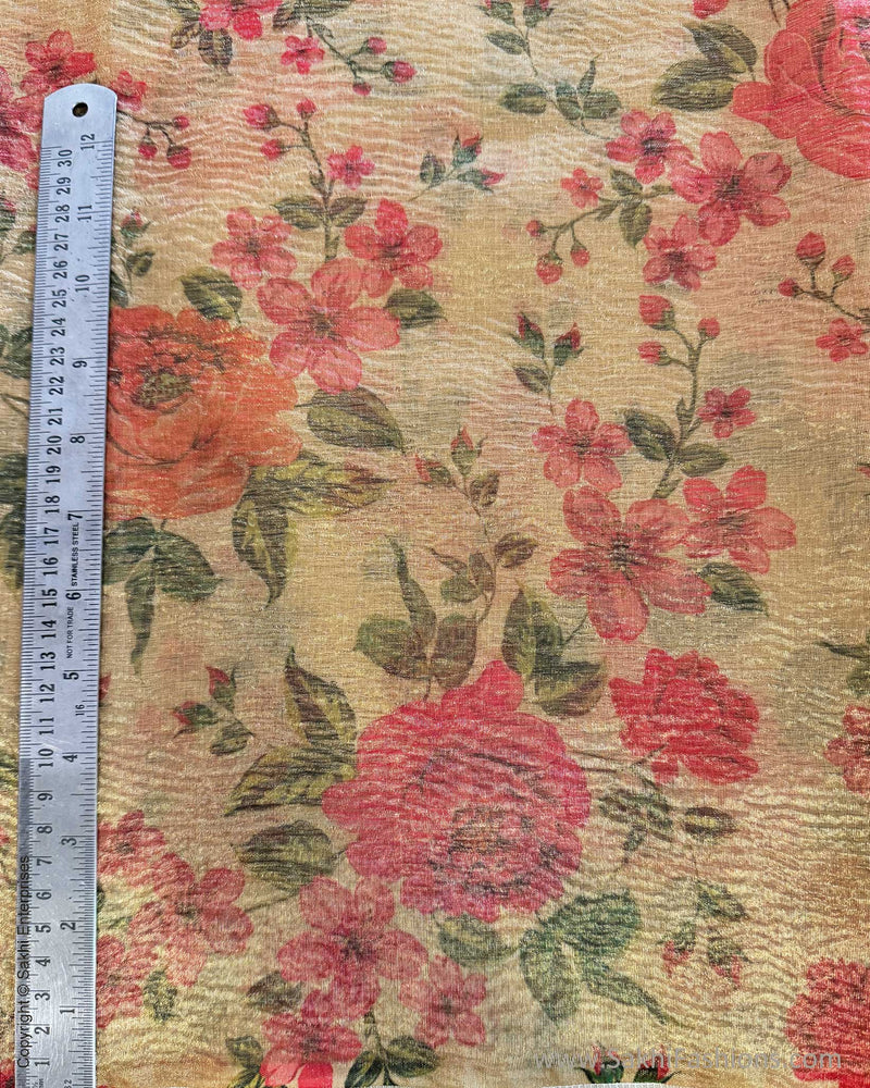 BL-X03719 Yellow Tissue Blouse