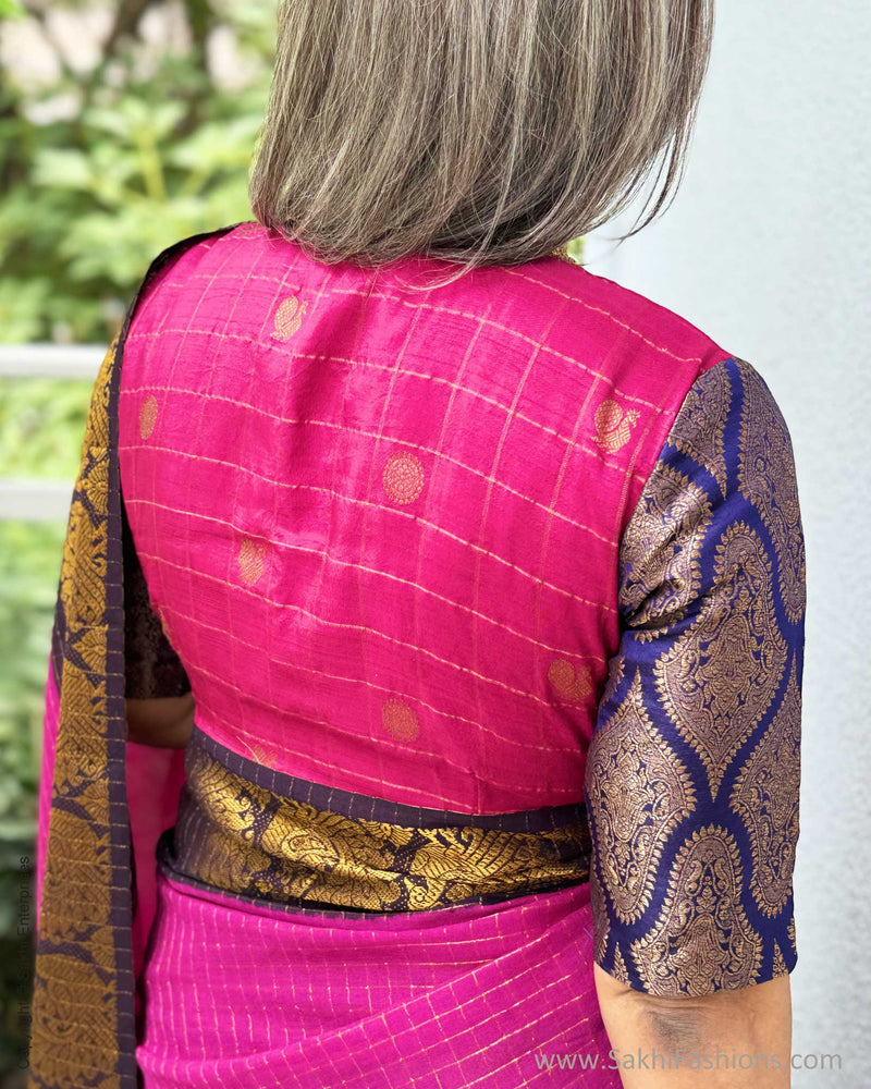 EE-X02627 Pink Madurai Cotton