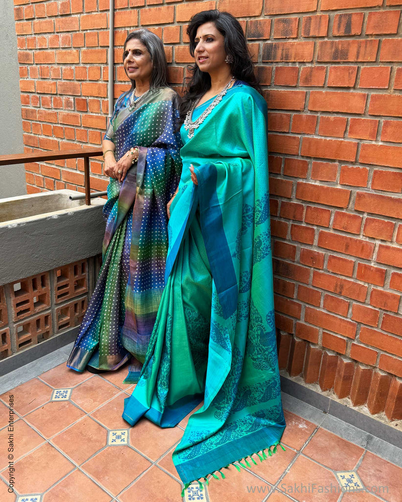 EE-X04005 Blue Kanjeevaram Silk