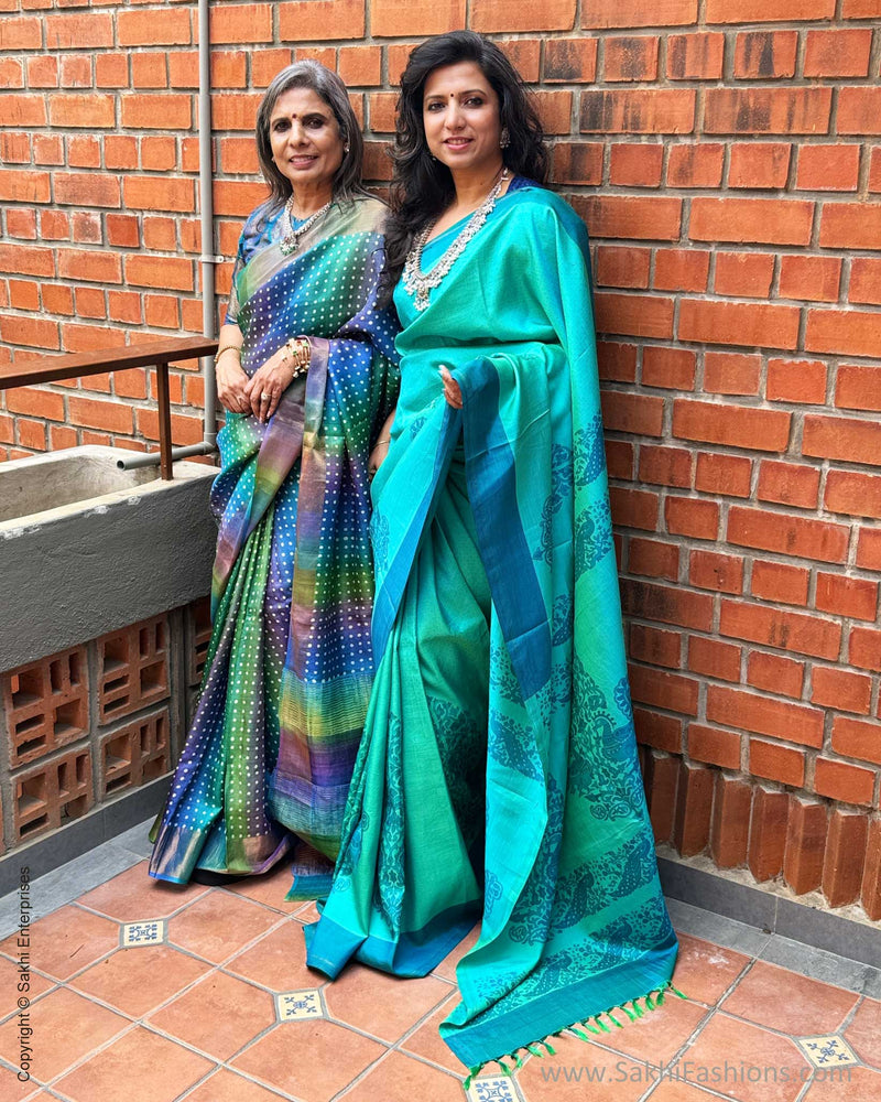 EE-X04005 Blue Kanjeevaram Silk
