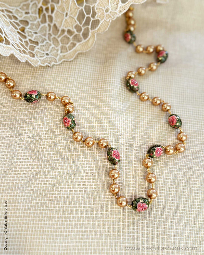 AS-X03019  Pearls Floret Mala
