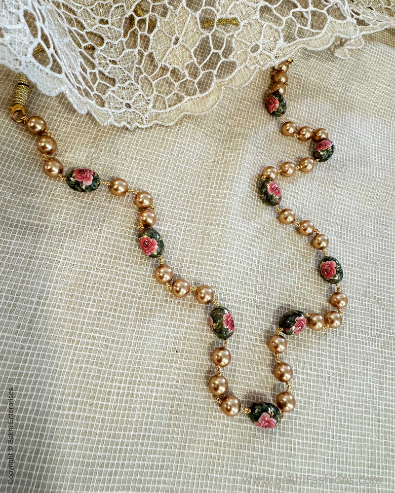 AS-X03019  Pearls Floret Mala