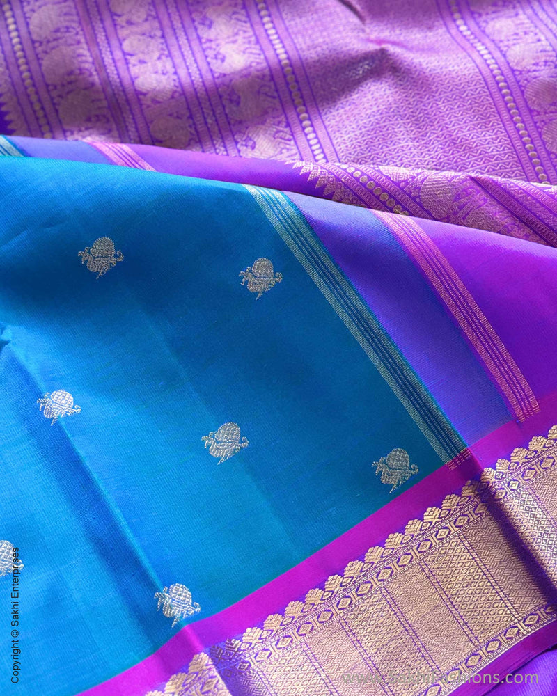 DP-X04479 Peacock Blue Kanchi