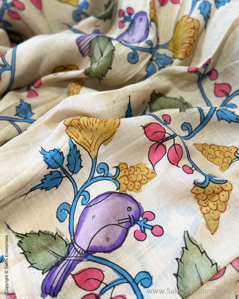BL-X05332 Cream Silk Kalamkari