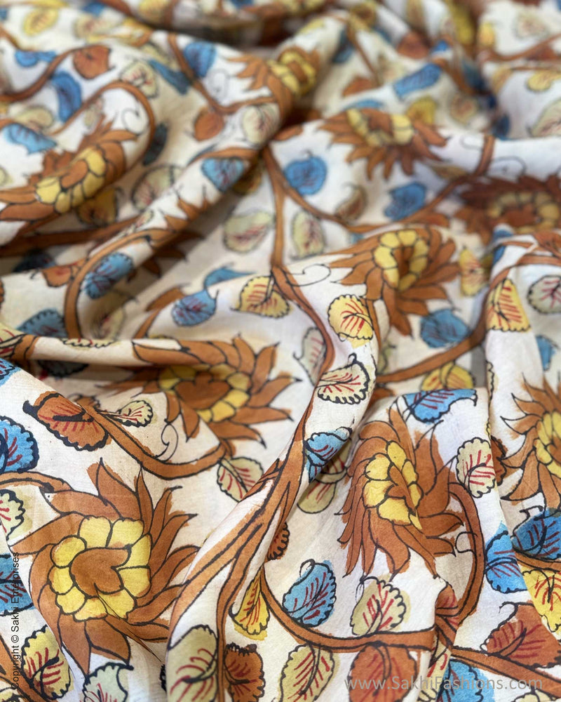 BL-X05330 Cream Silk Kalamkari