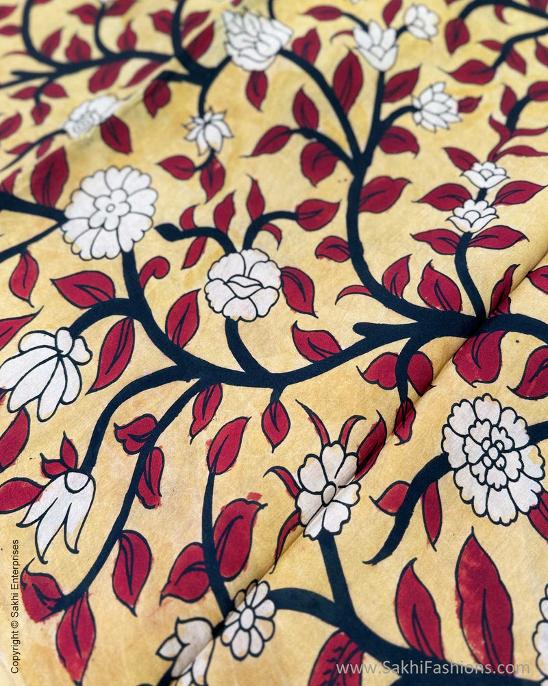 BL-X05331 Yellow Silk Kalamkari