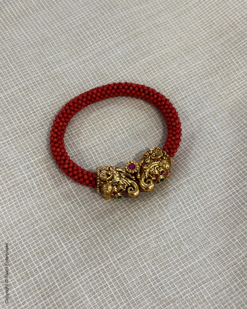 AS-X05466 Pearls Kada Bangle