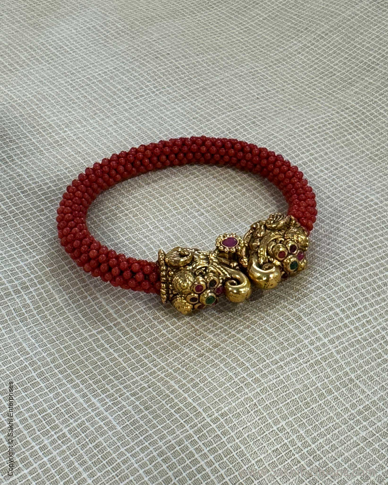 AS-X05466 Pearls Kada Bangle