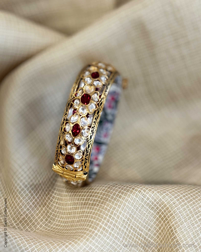 AJ-X02818 Ruby Meena Bangle