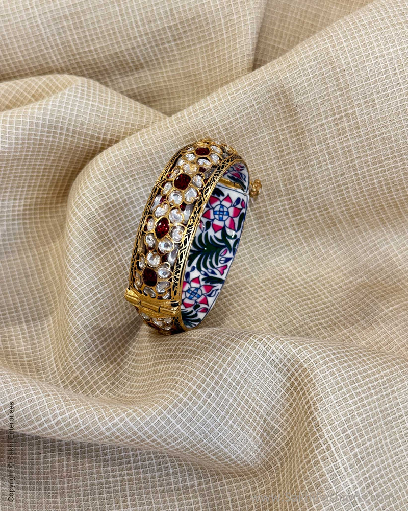 AJ-X02818 Ruby Meena Bangle