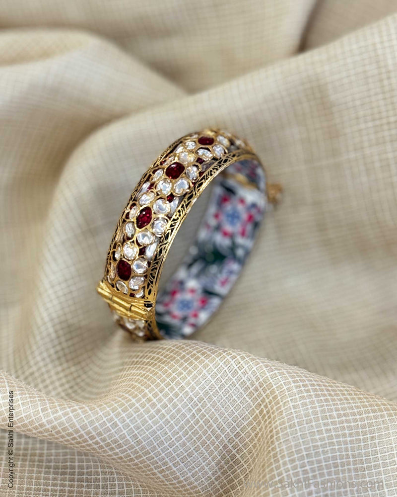 AJ-X02818 Ruby Meena Bangle