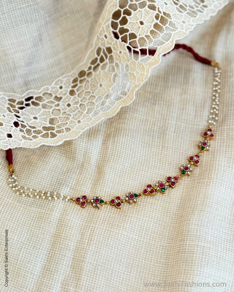 AS-X05755 Silver Gold necklace