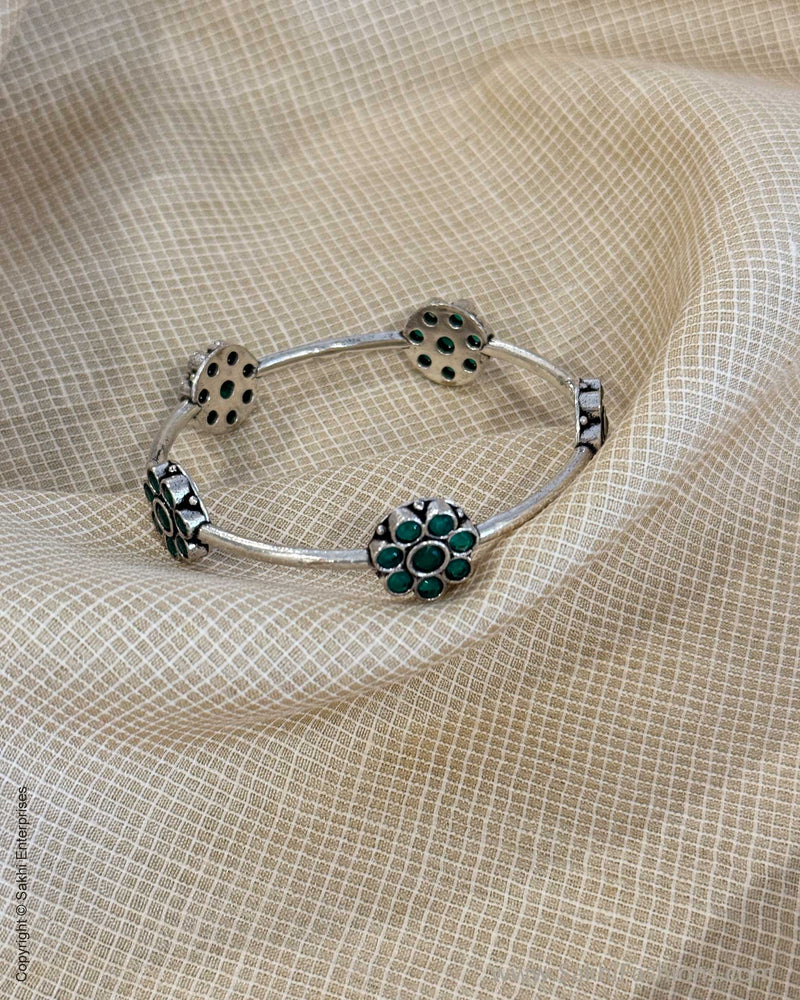 AJ-X04546 Green Statement Bangle