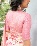 BL-X03039R Pink Tussar Badla