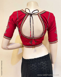 BL-X06030 Red Kutch Blouse