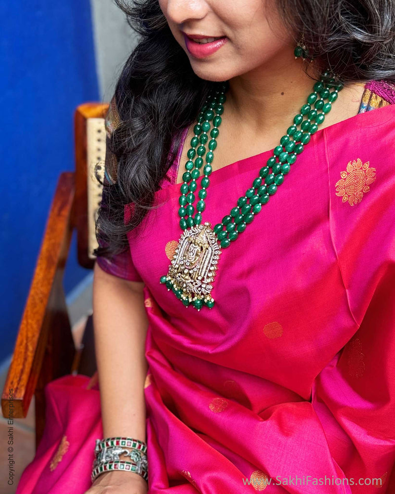 EE-X06630 Pink Kanchi silk saree