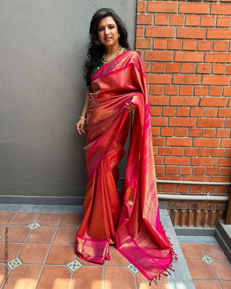 EE-X06263 Pink Kanchi silk sari