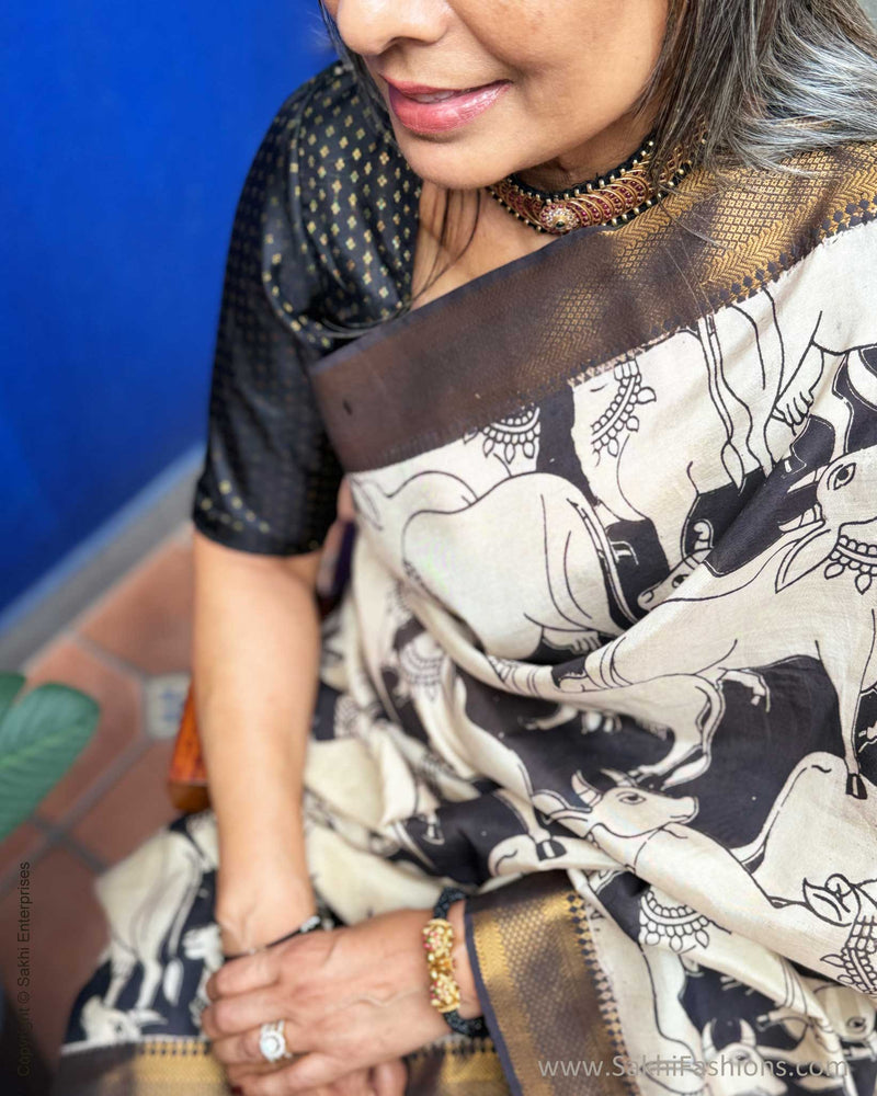 BL-W14799 Black Kanchi Cutwork