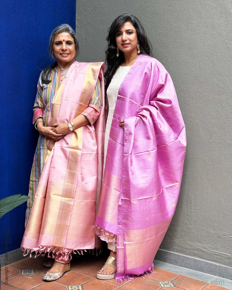 EE-X06264 Pink Kanchi Dupatta