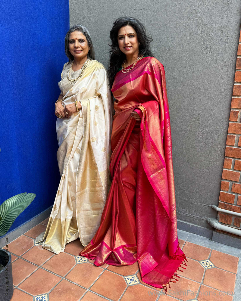 EE-X06263 Pink Kanchi silk sari