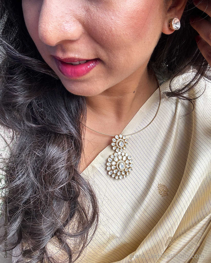 EE-X04812 Cream Kanchi silk sari