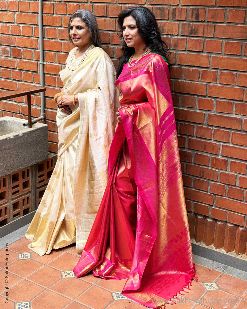 EE-X06263 Pink Kanchi silk sari