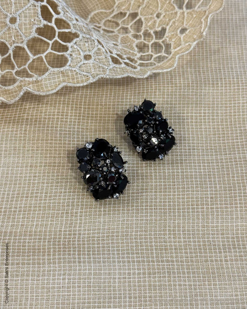 AJ-X06013 Black earring