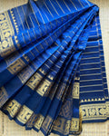 DP-X07332 Blue Mangalgiri Silk