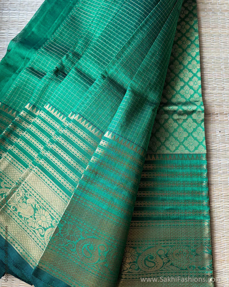DP-X07334 Green Mangalgiri Silk