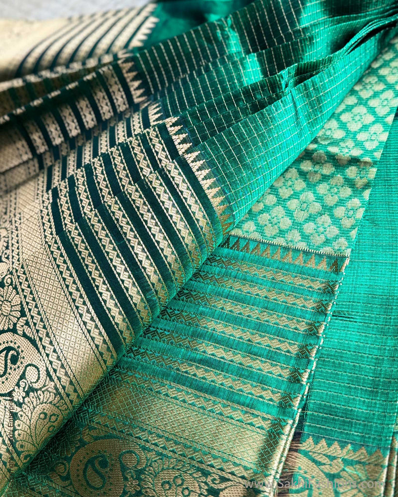 DP-X07334 Green Mangalgiri Silk