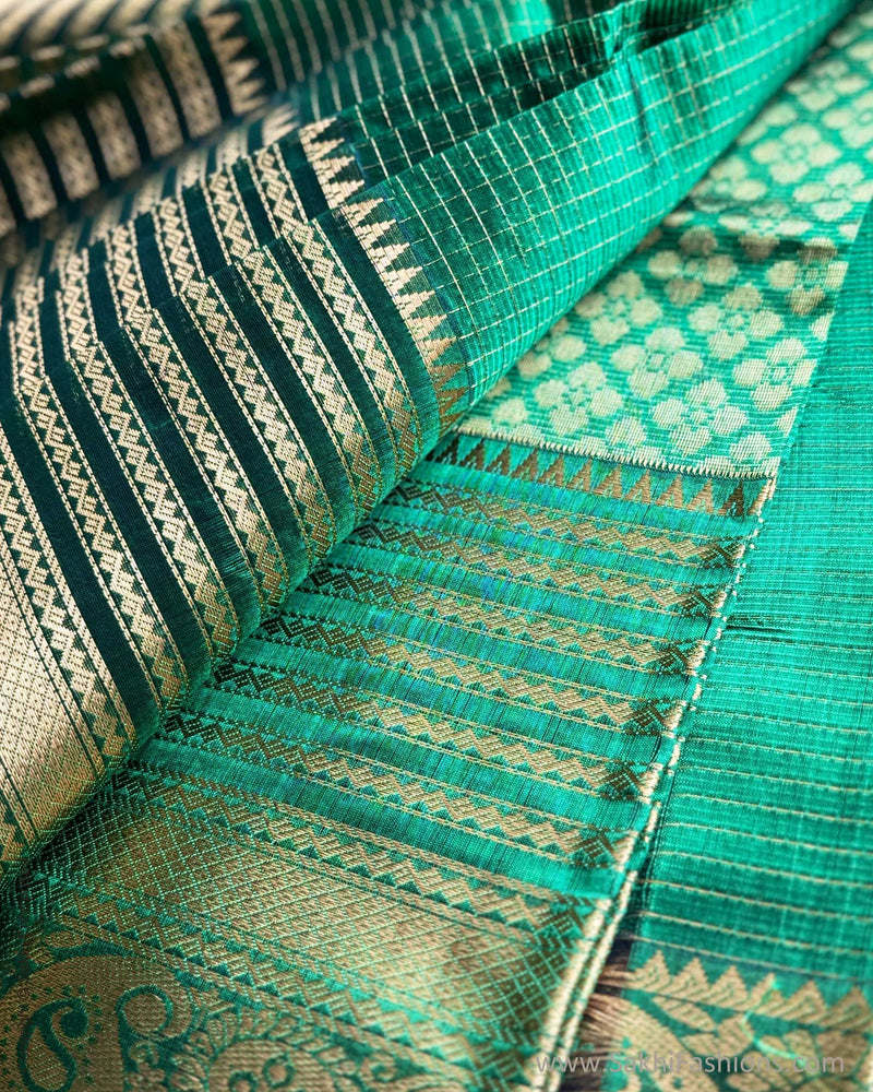 DP-X07334 Green Mangalgiri Silk