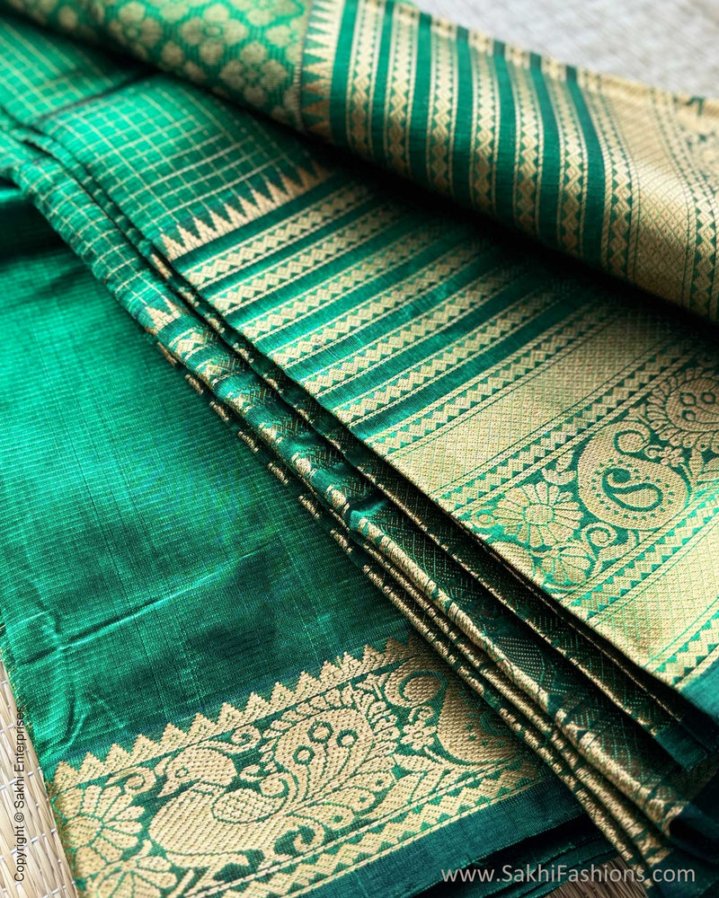 DP-X07334 Green Mangalgiri Silk