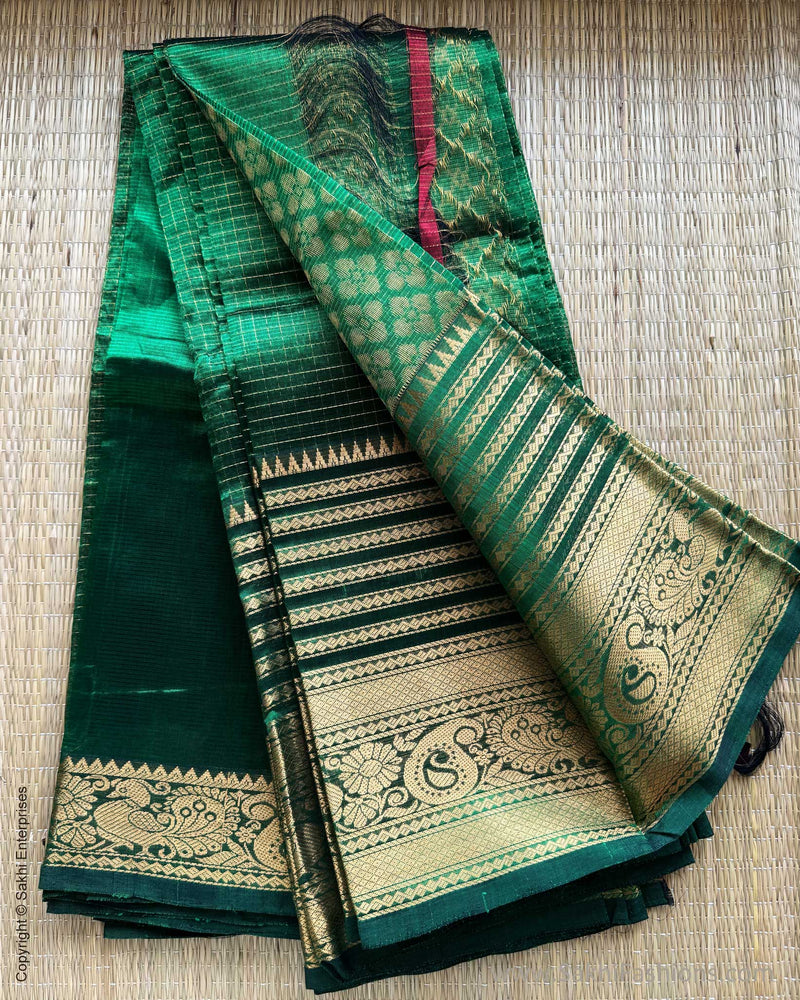 DP-X07334 Green Mangalgiri Silk