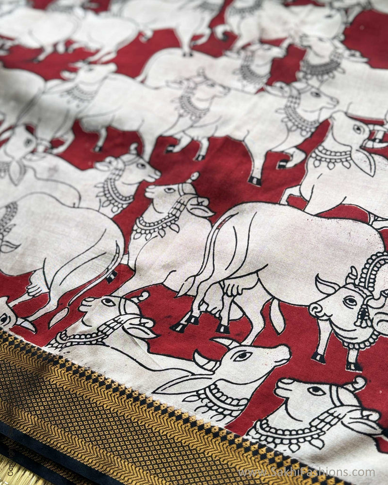 BL-X06754 Nandhi Kalamkari Blouse
