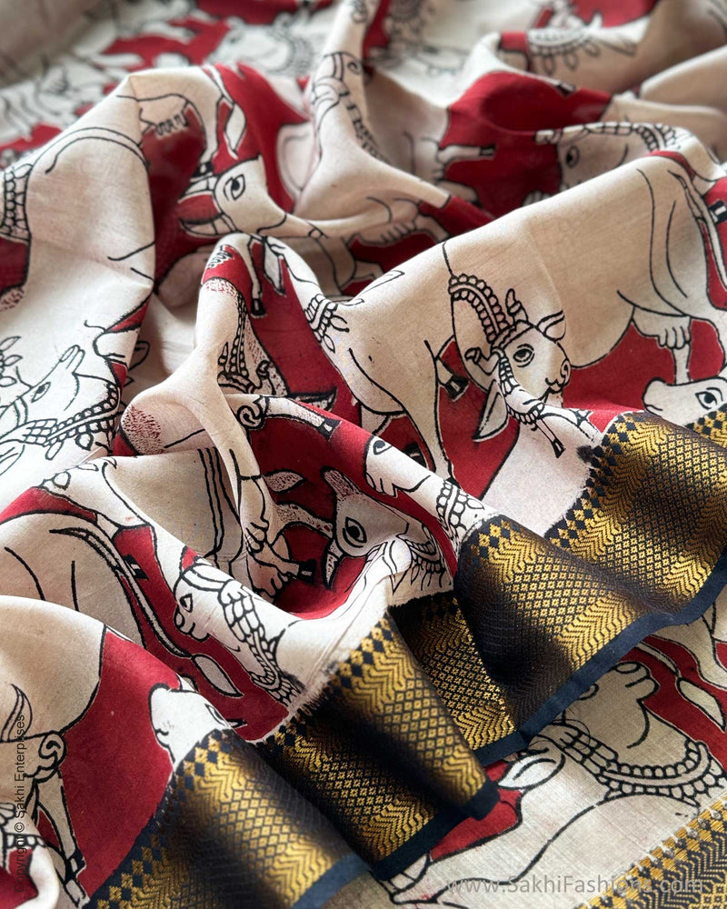 BL-X06754 Nandhi Kalamkari Blouse