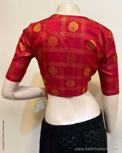 BL-X04833 Red Check Kanchi