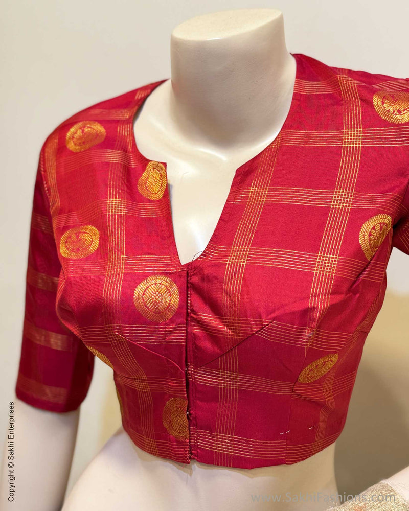 BL-X04833 Red Check Kanchi