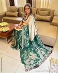 EE-X06957 Green Georgette Kalamkari